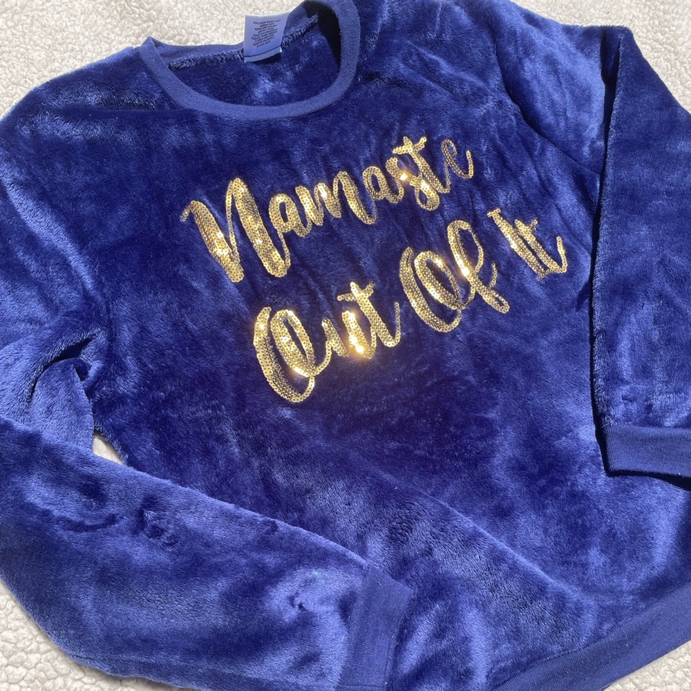 ❣️❤️ Fluffy Namaste Sweatshirt Sparkle Bling ❤️❣️
